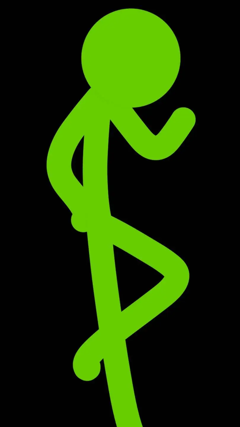 ai character: Green  background