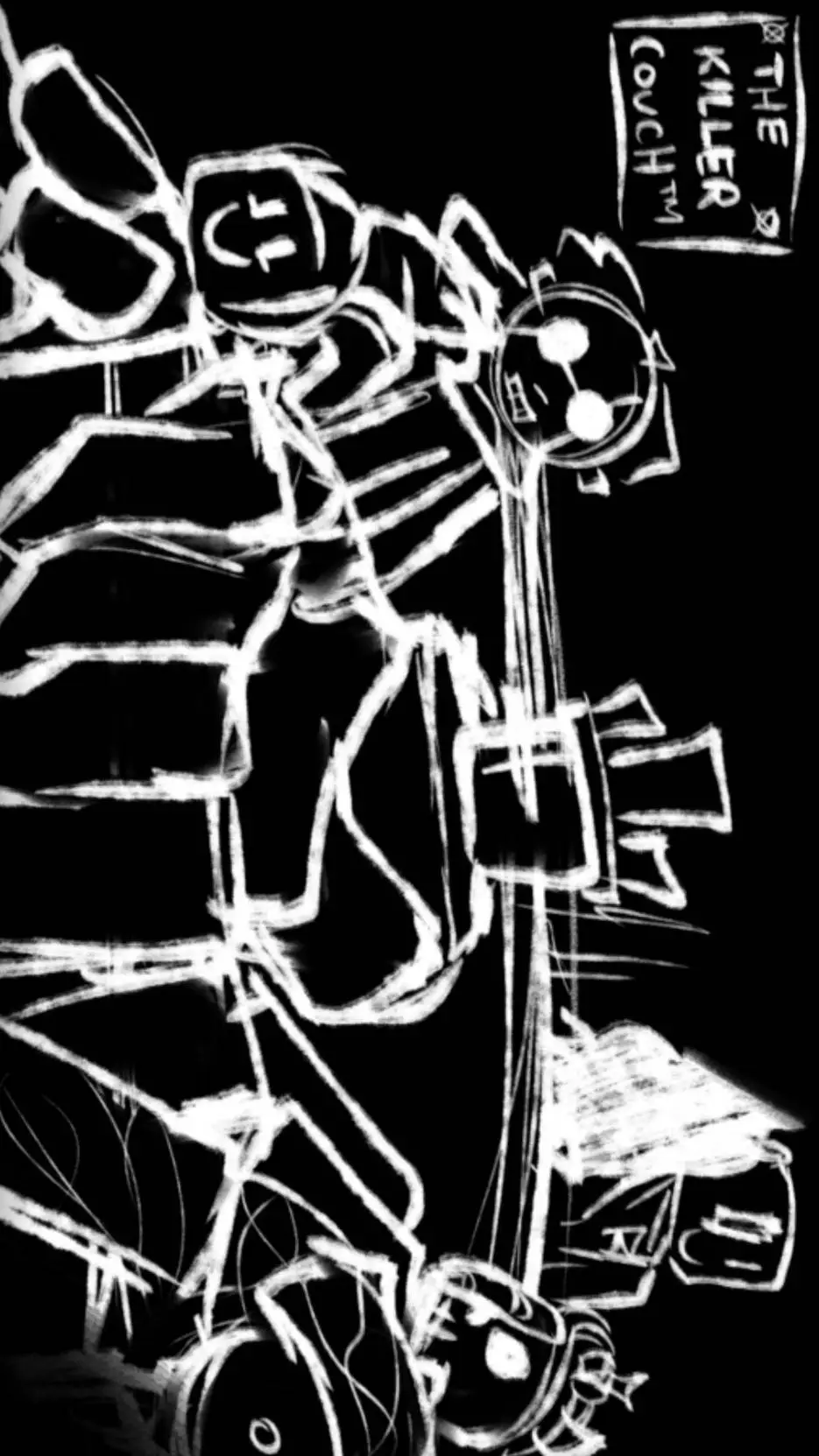 ai character: the killer couch background