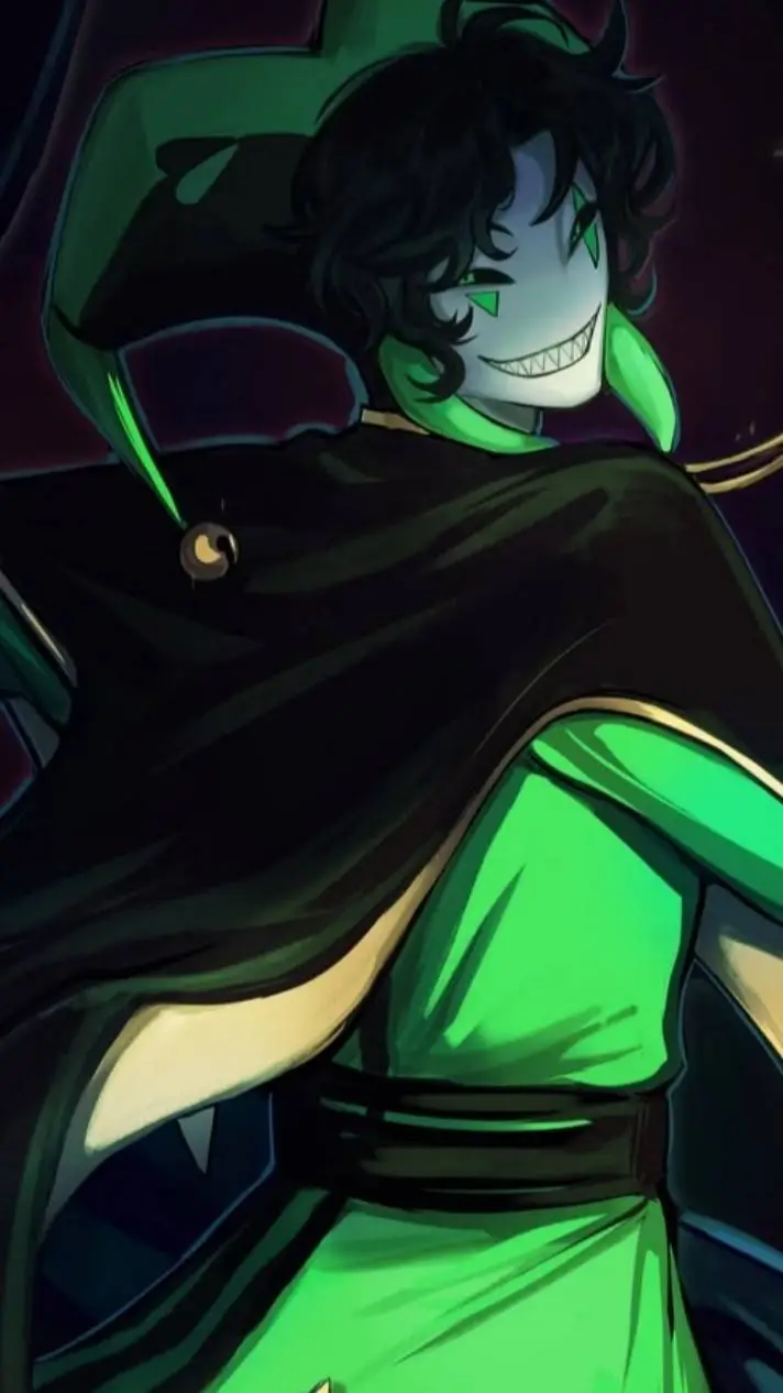 ai character: Harlequin  background