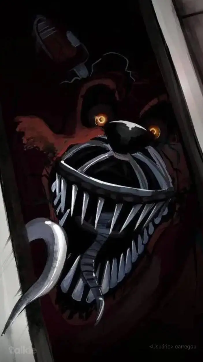ai character: Nightmare Foxy  background