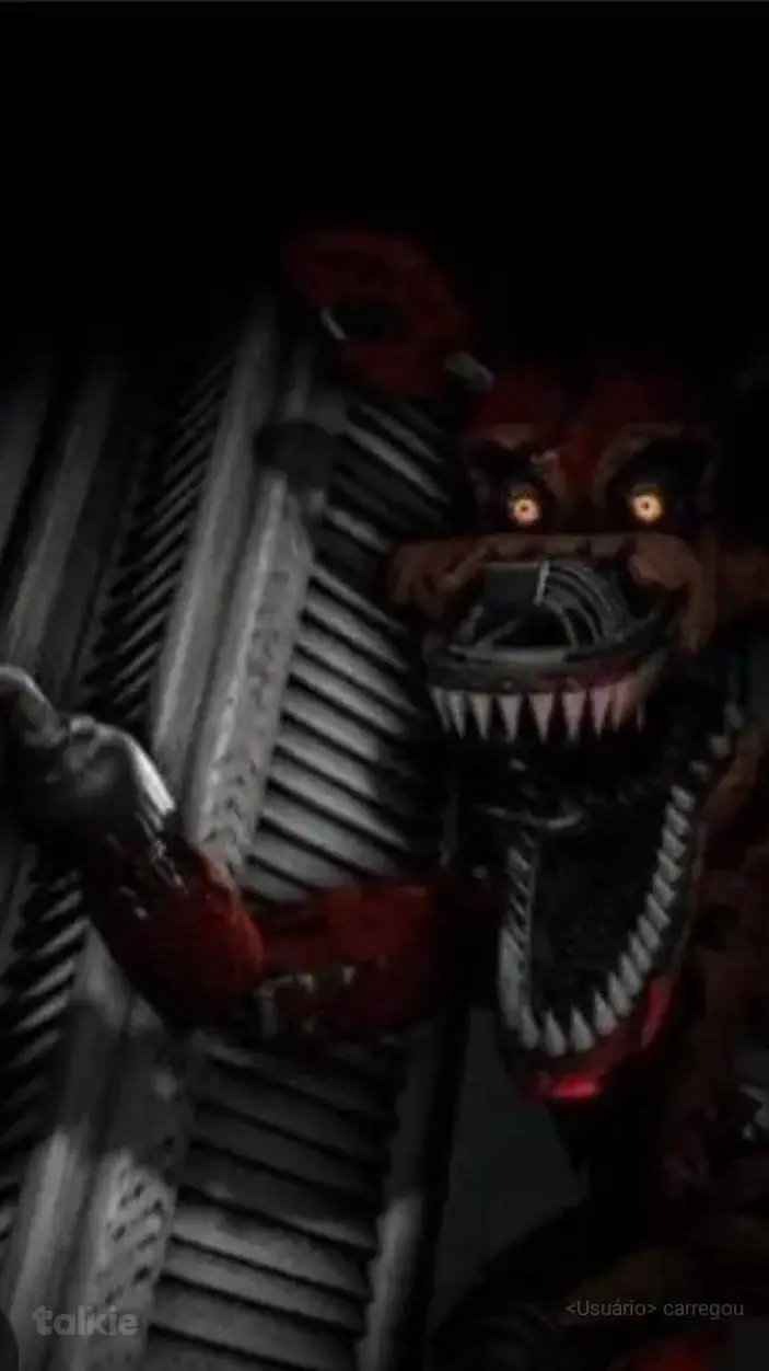 ai character: Nightmare Foxy  background