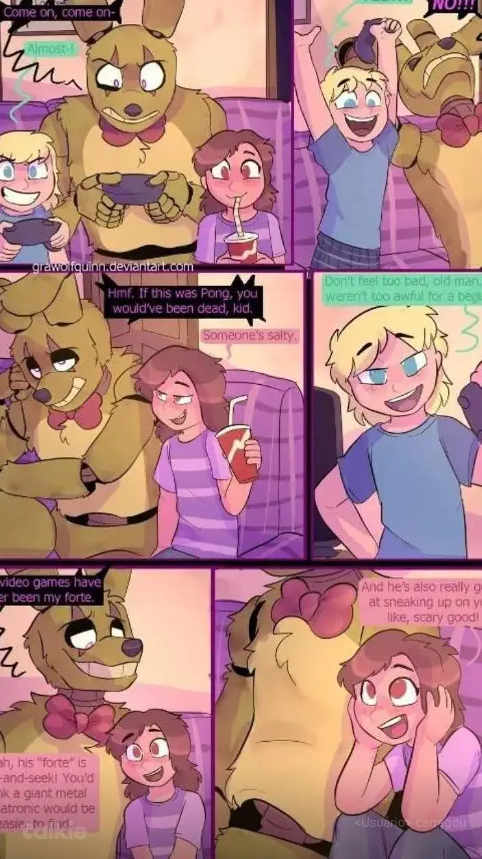 ai character: Springtrap  background