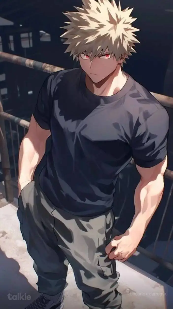 ai character: Katsuki Bakugo background