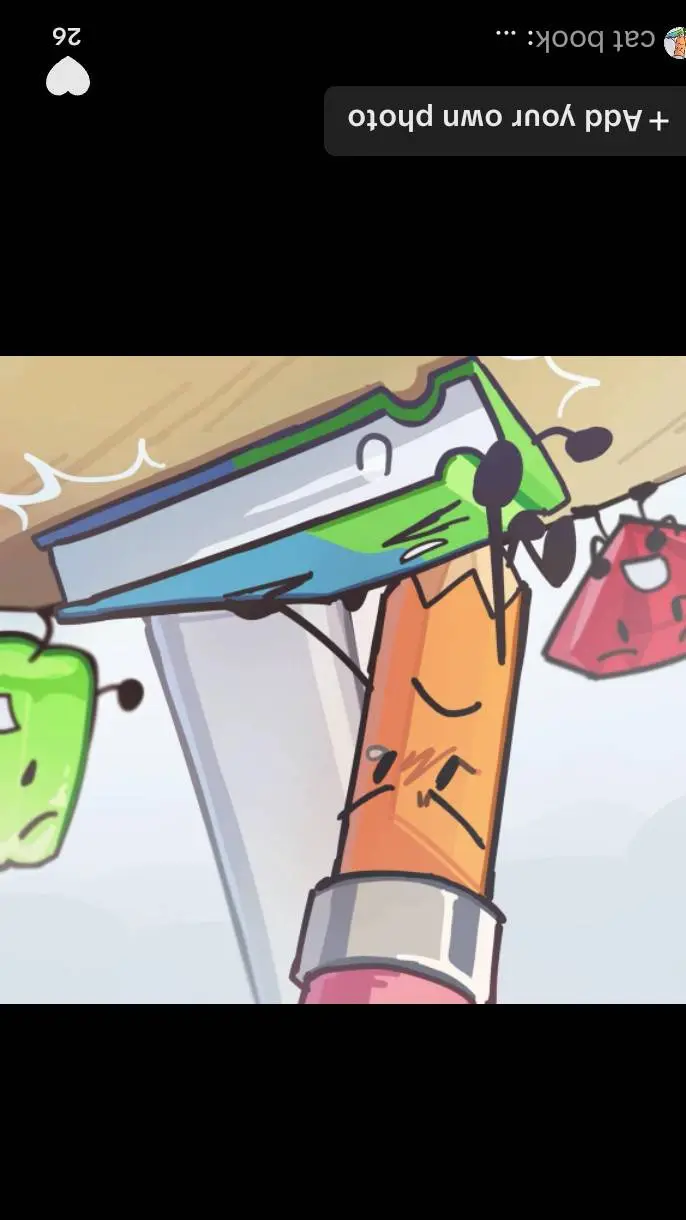 ai character: pencil x book background