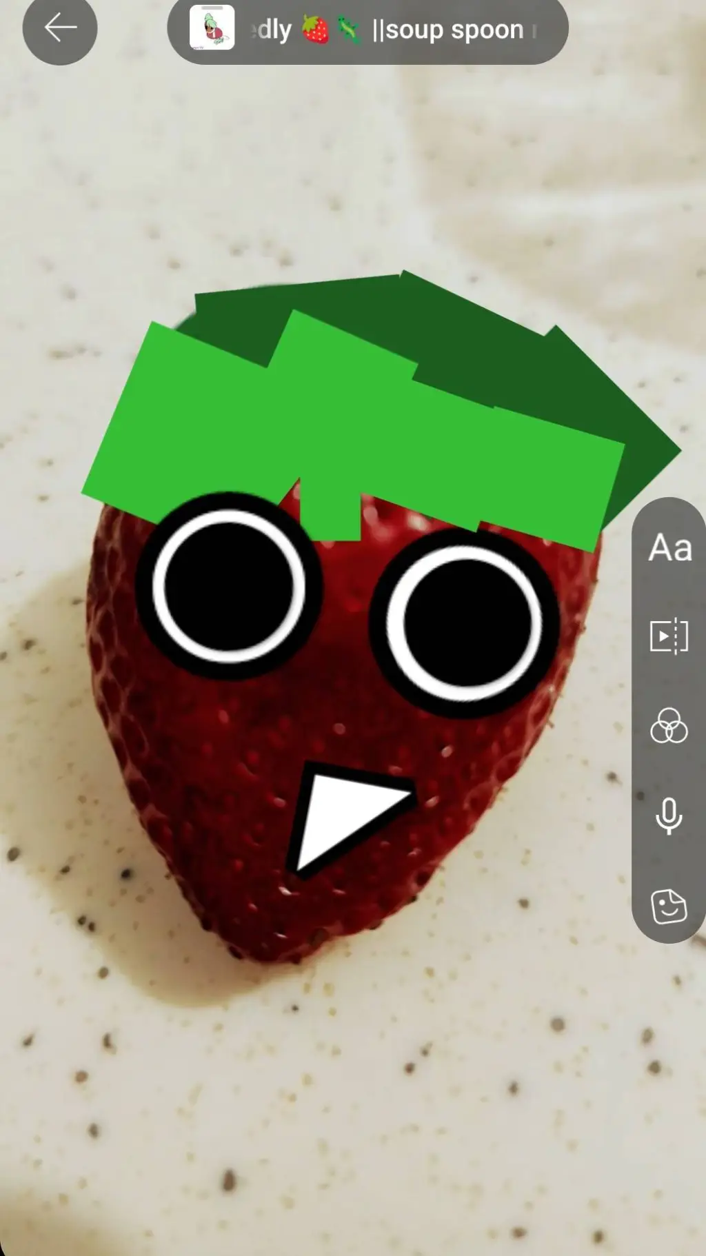ai character: *Freaky sprout* background