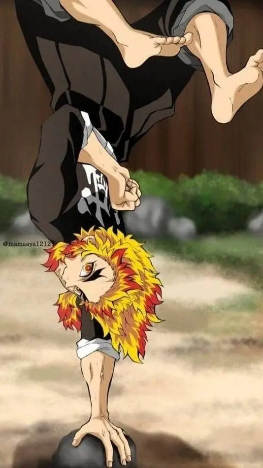 ai character: kyojuro rengoku~☆ background