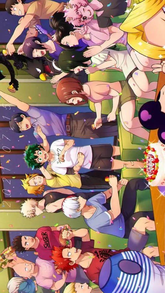 ai character: 🎊💤MHA cumpleaños💤🎊 background