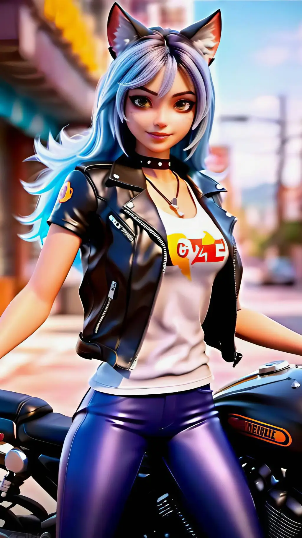 ai character: Луна background