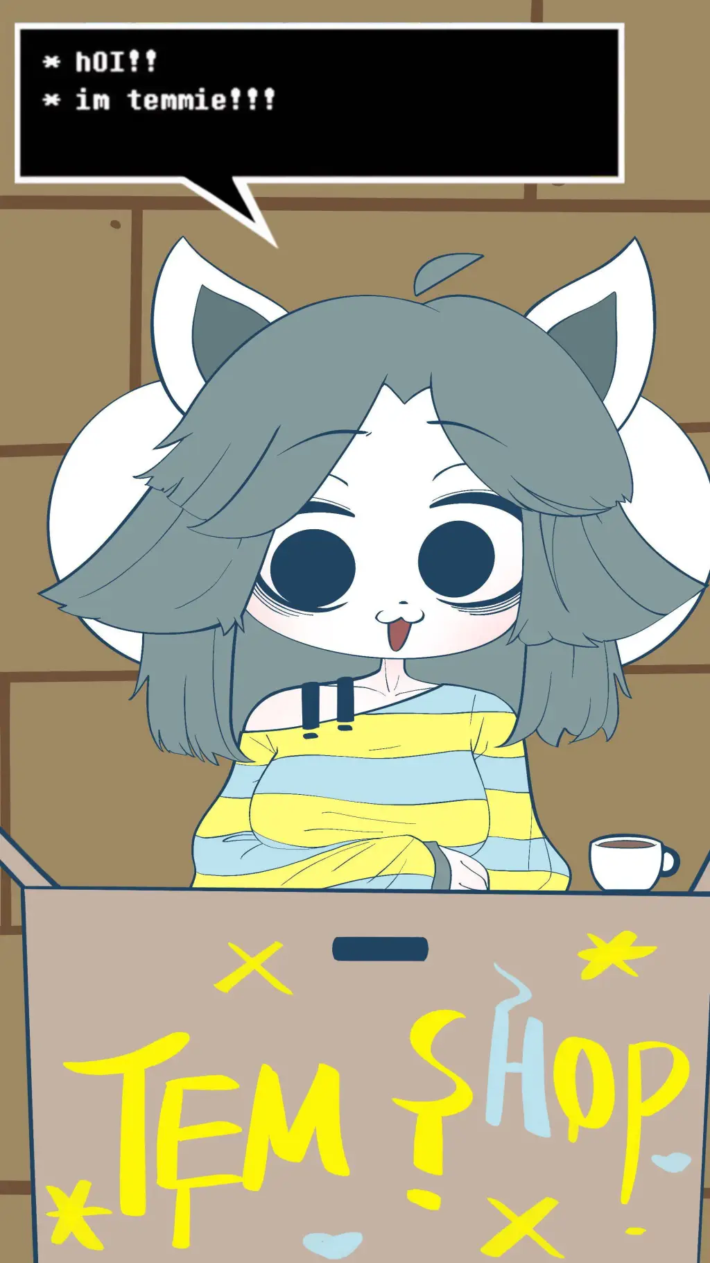 ai character: Temmie background