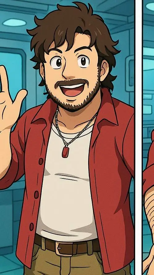 ai character: Mr.Haku  background