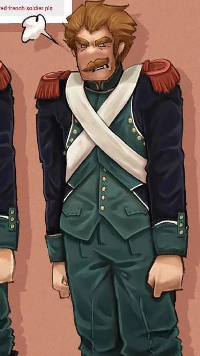 ai character: french soldier background