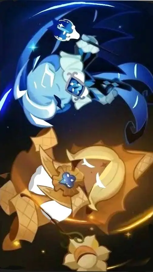 ai character: Shadow milk cookie background