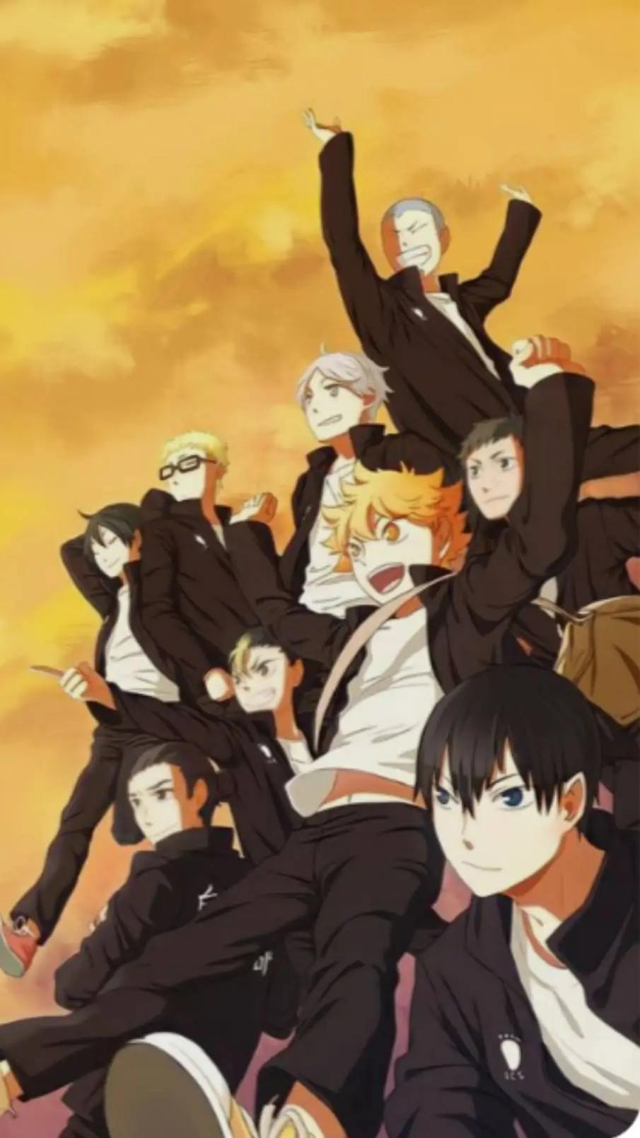 ai character: ~💙🏐🧡Haikyuu!!🧡🏐💙~ background