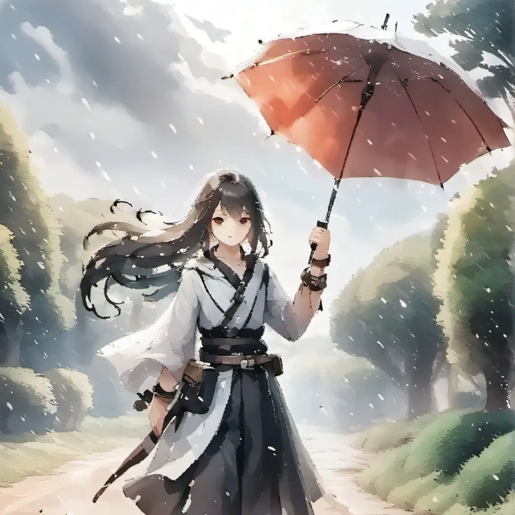 chat with ai character: Alya raining day