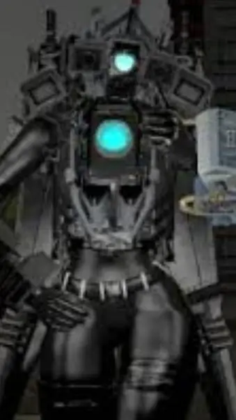ai character: Titan camara woman background