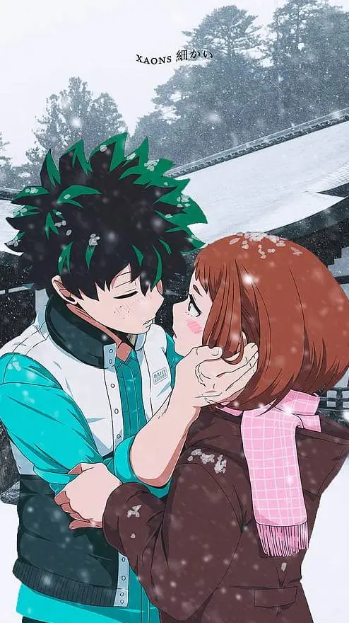 ai character: deku x ochako background