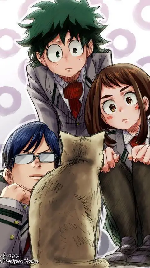 ai character: mha is a cat background