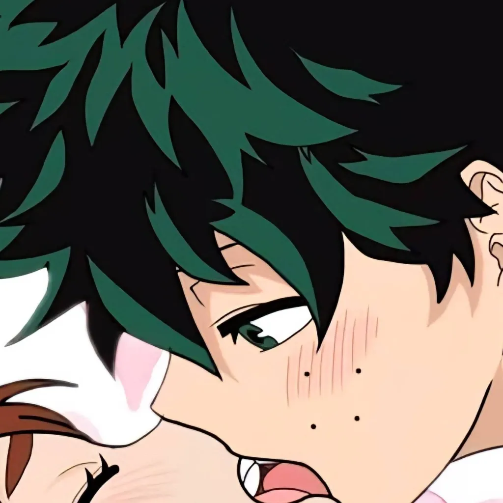 chat with ai character: deku kiss uraraka 