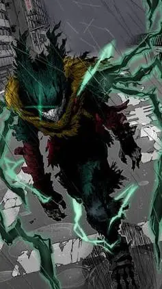 ai character: deku and uraraka background