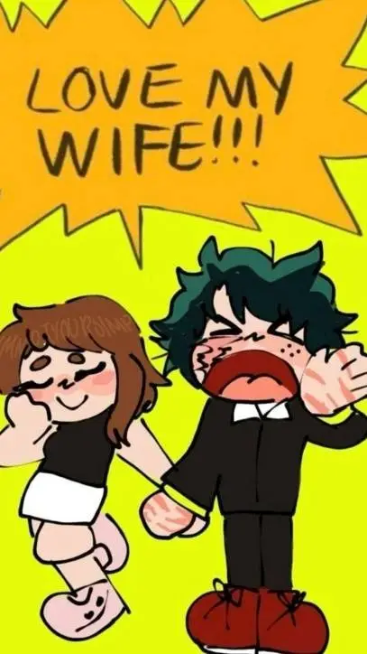 ai character: deku x ochako au background