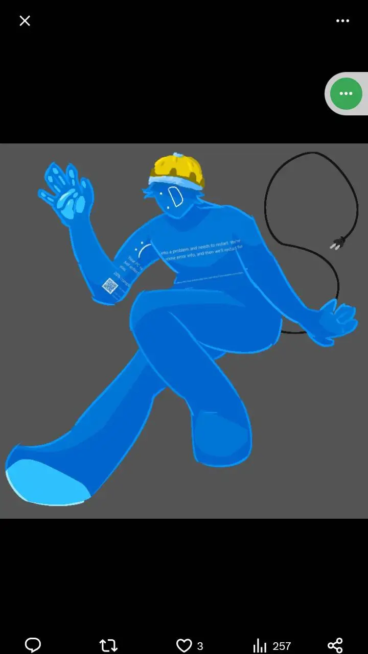 ai character: Bsod Builderman background