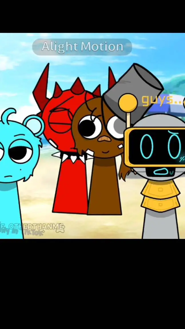 ai character: cringe Sprunki 💀 background