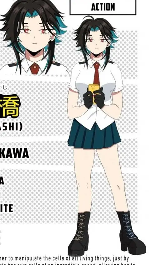 ai character: MHA lluvia background