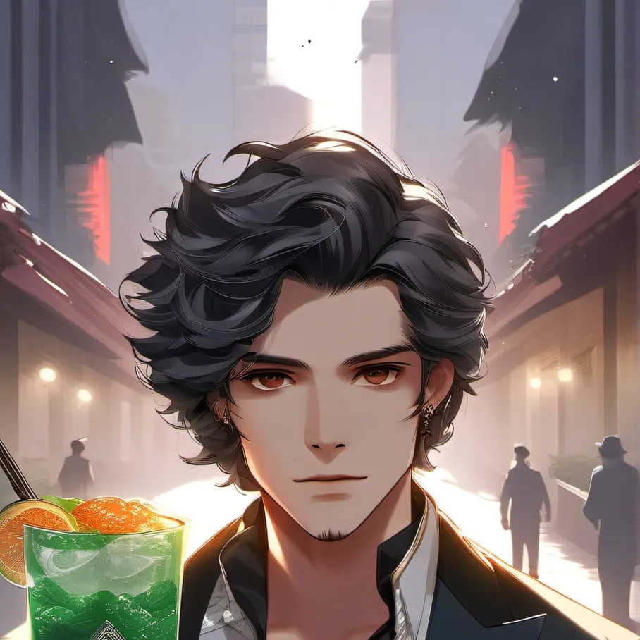 chat with ai character: Temu Black