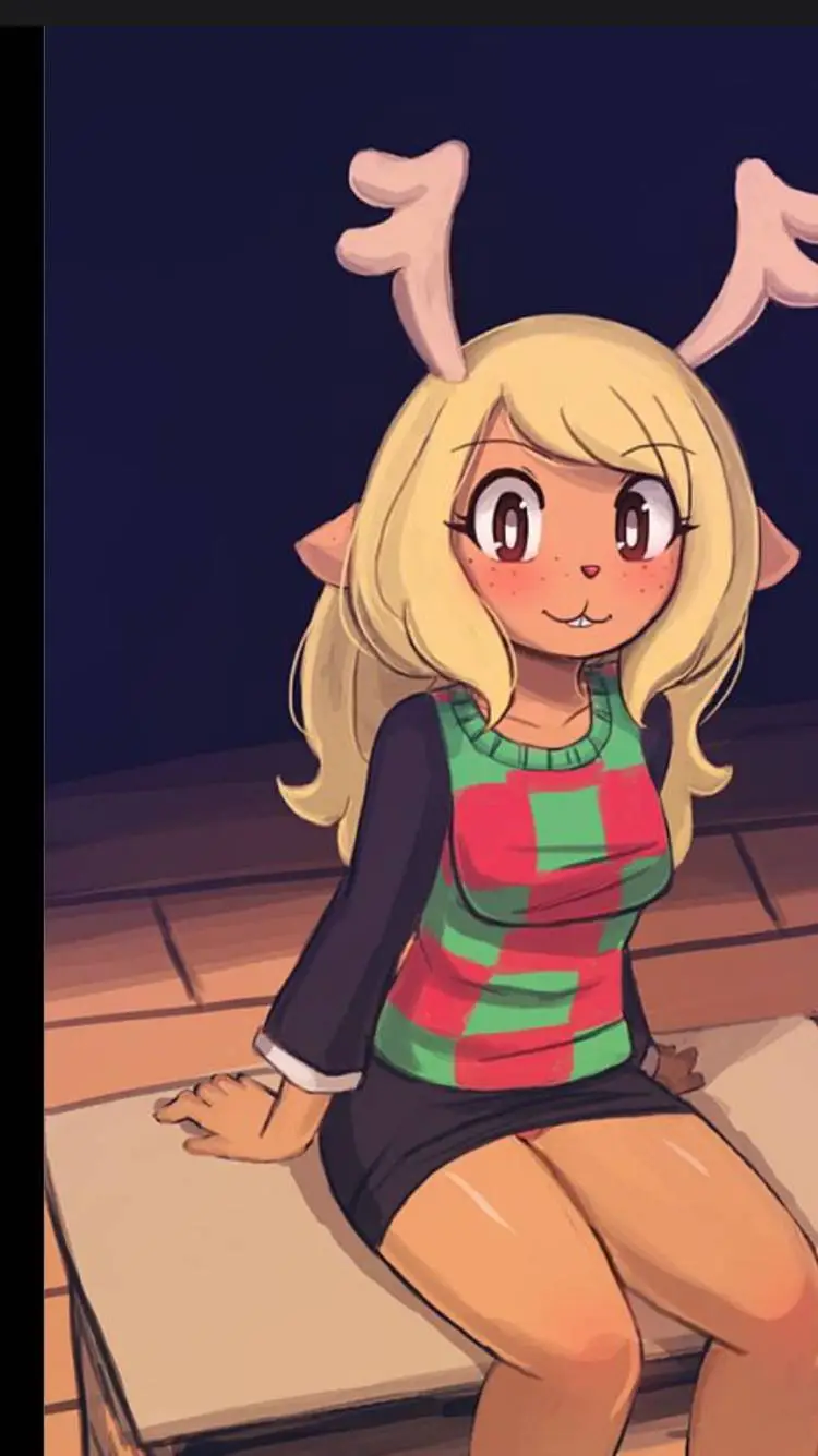ai character: Noelle Holiday background