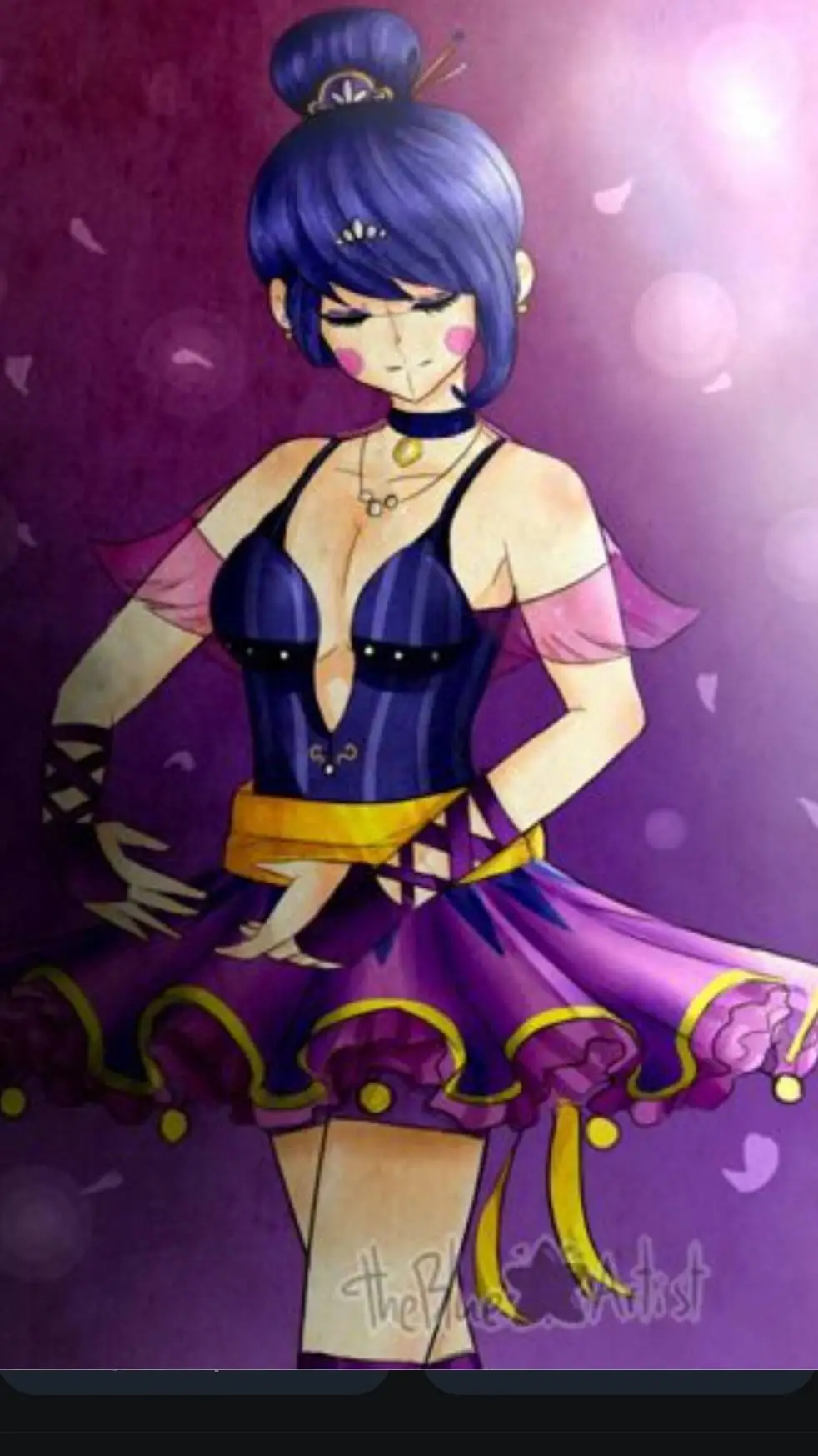 ai character: ballora (fina) background