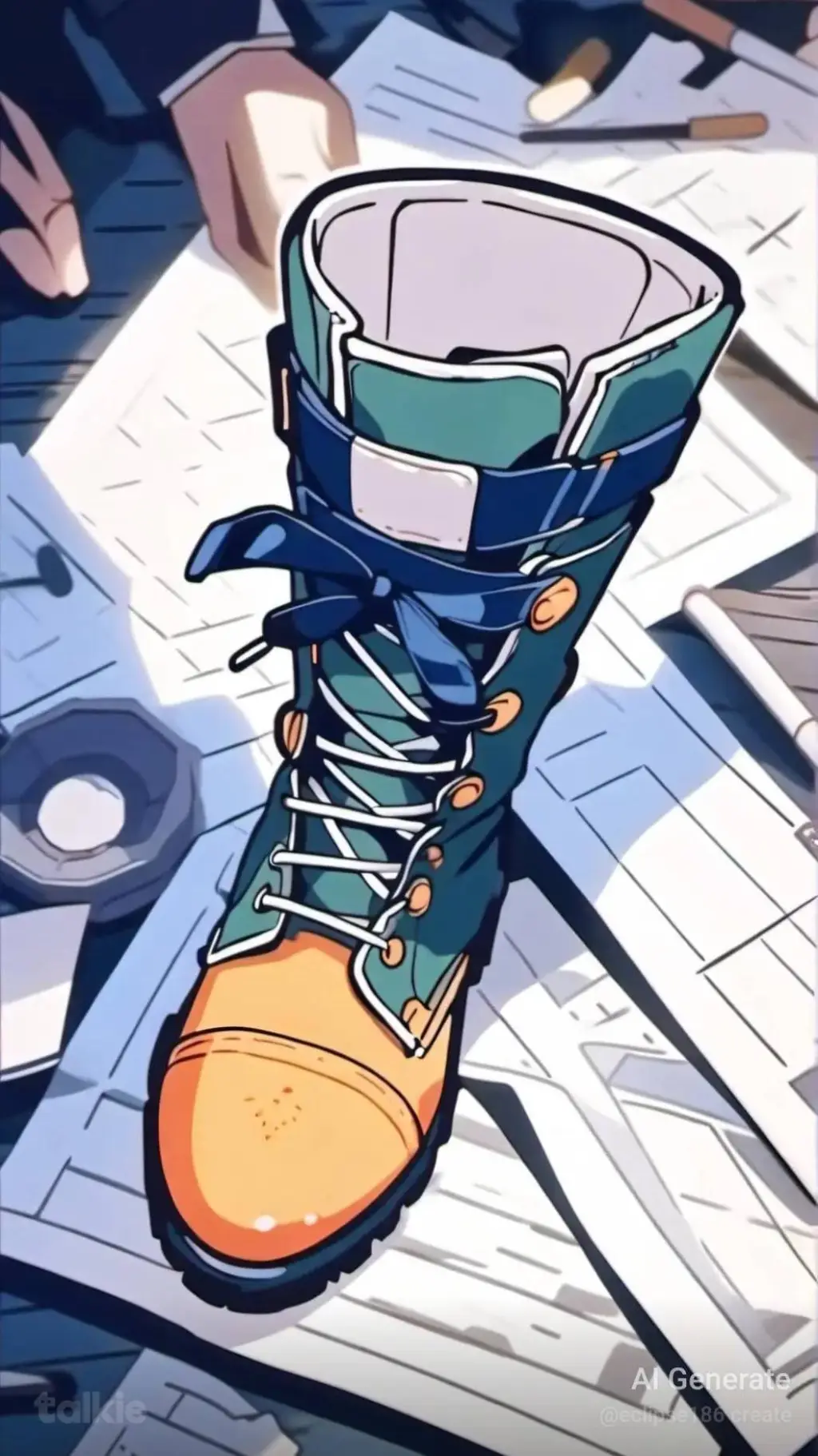 ai character: tickle boot background