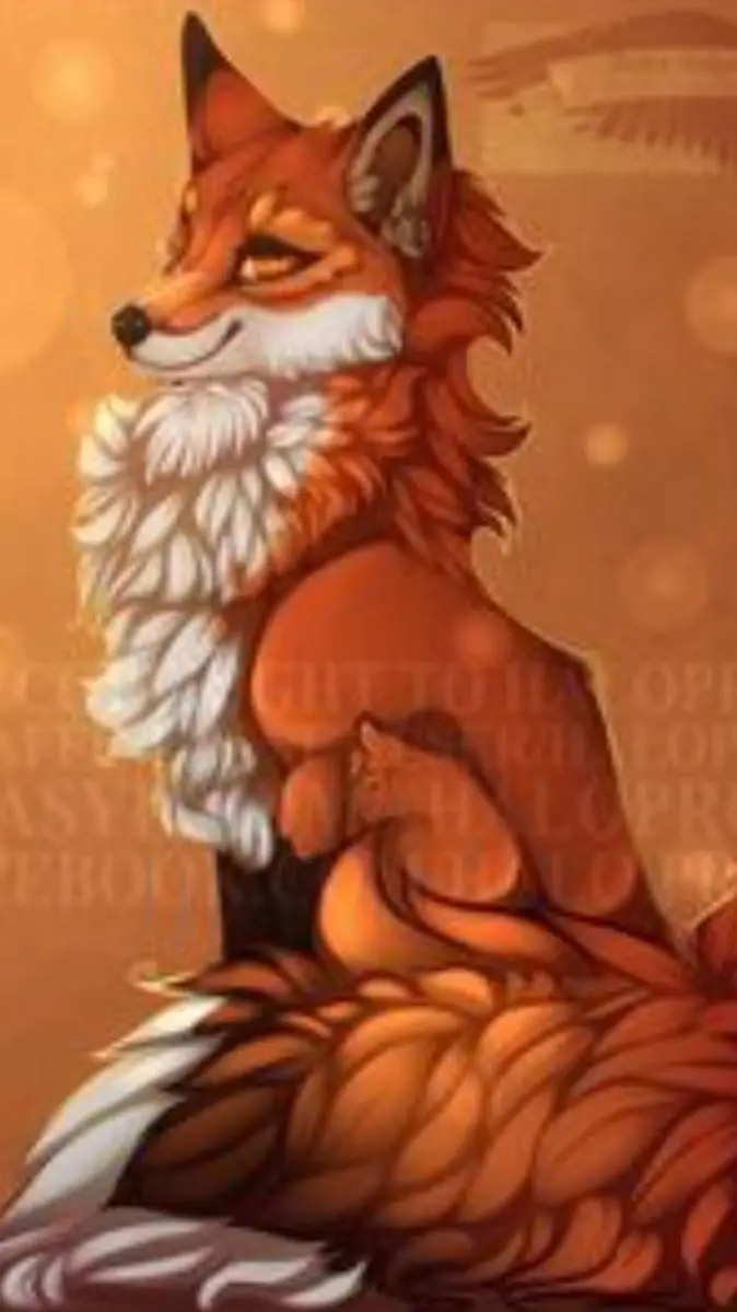 ai character: una zorro hembra background