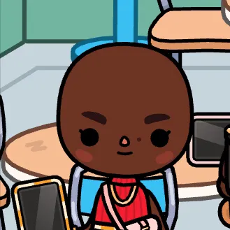 chat with ai character: Bald toca boca gir