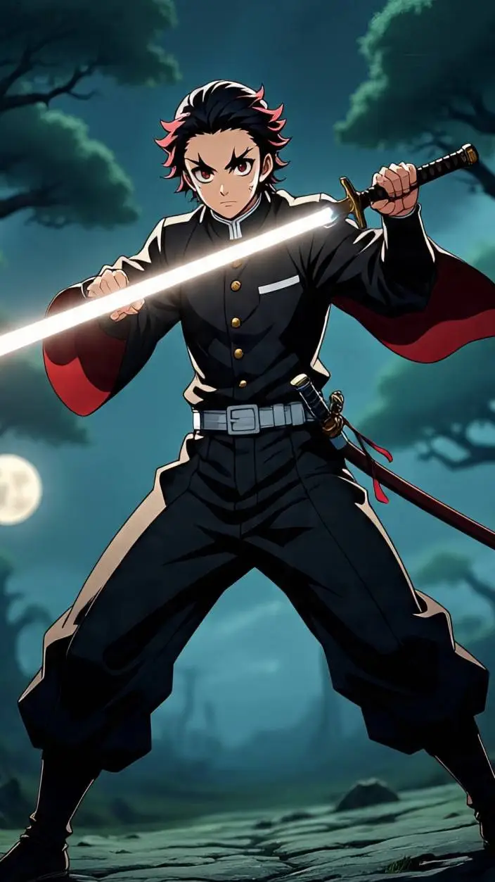 ai character: demon slayer background