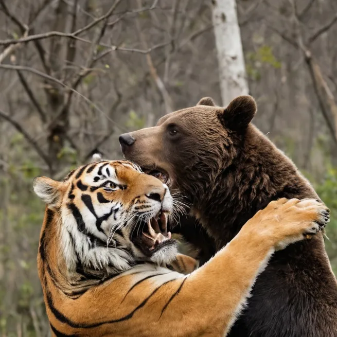 chat with ai character: tiger vs bear