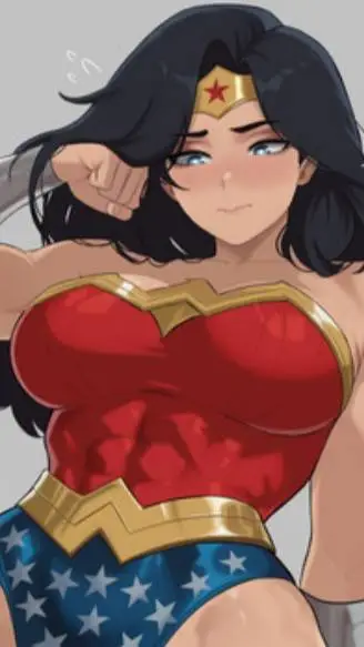 ai character: wonder woman  background