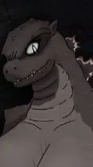 ai character: Godzilla background