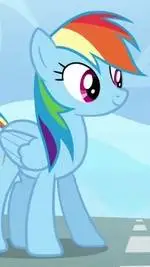 ai character: Rainbow Dash background