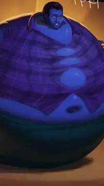 ai character: Blueberry Planet background