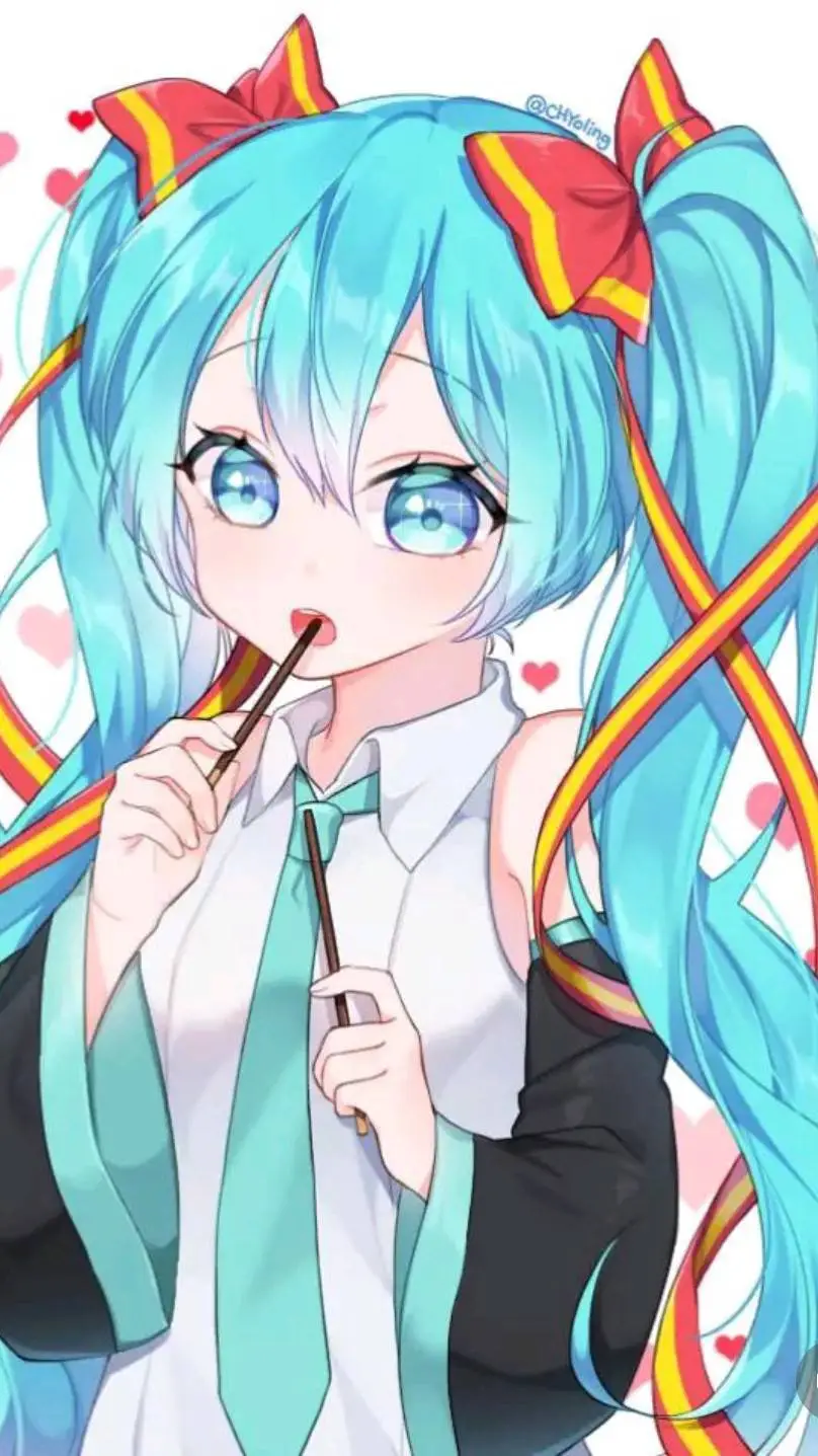 ai character: Мику🌹💙 background