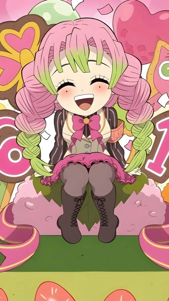 ai character: Mitsuri Compleanno background