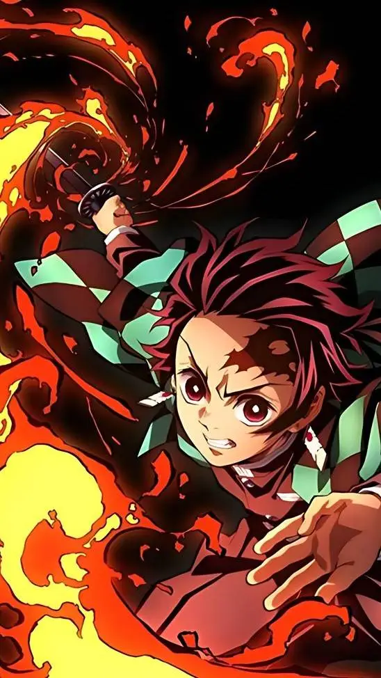 ai character: Tanjiro  background