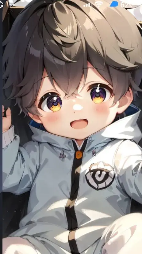 ai character: a baby from box 2 background