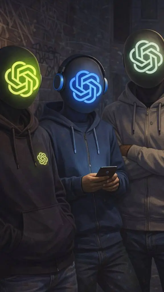 ai character: GPT gang small.. background