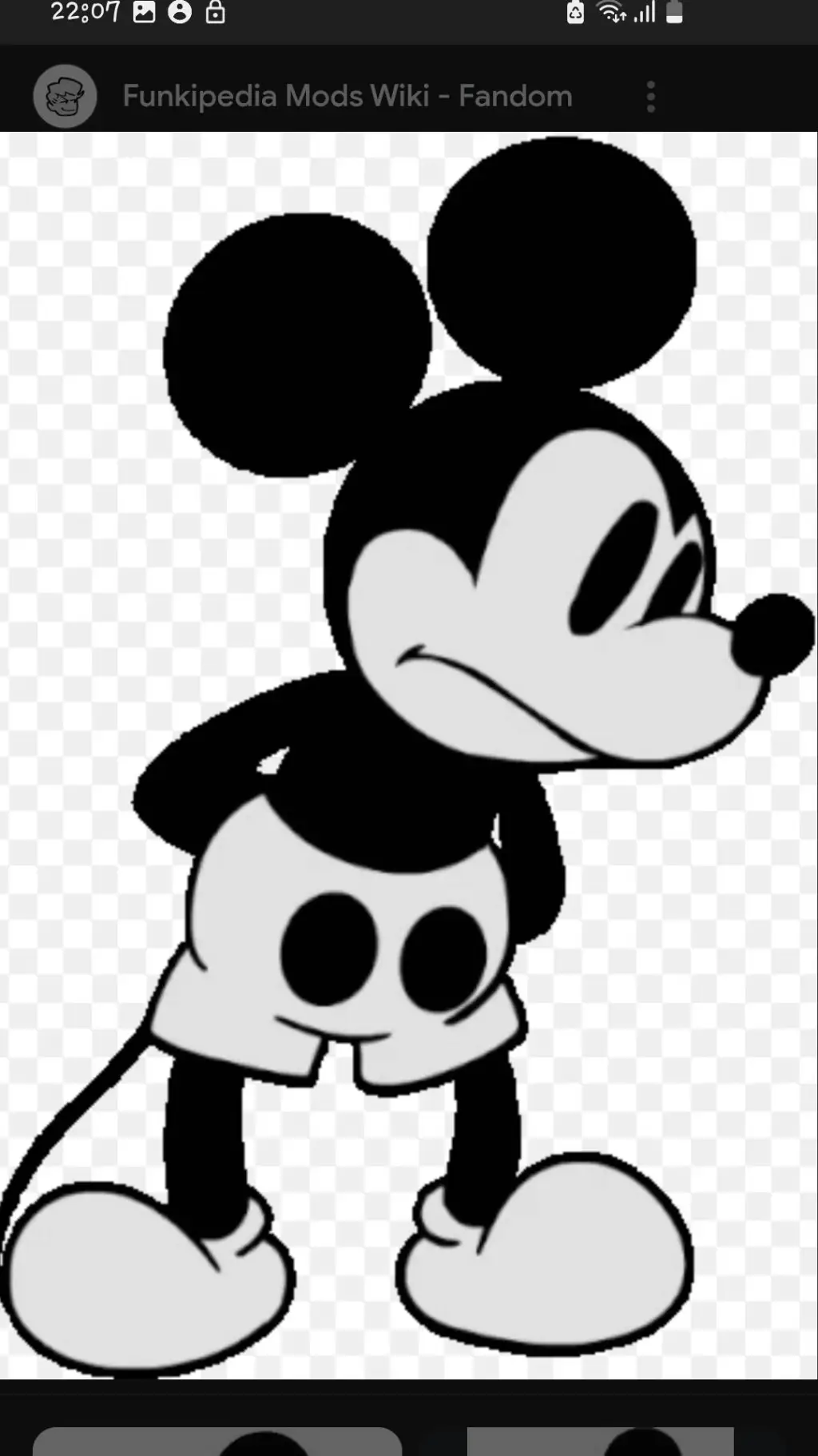 ai character: Mickey Mouse aui background