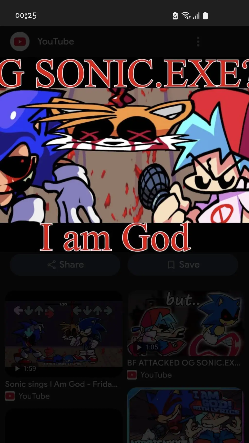 ai character: OG Sonic.exe background