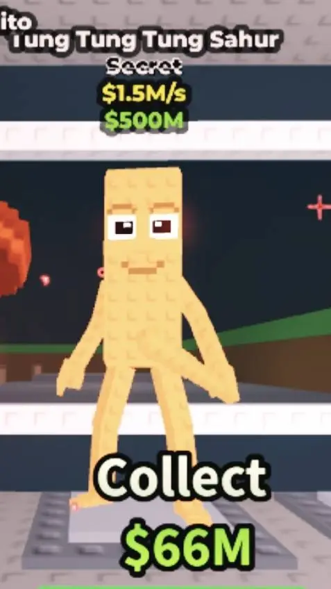 ai character: Tung tung sahur background