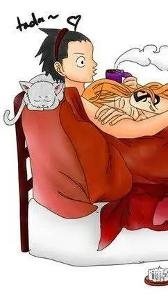 ai character: Nami x luffy background