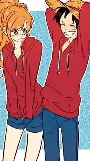 ai character: Nami x luffy   background