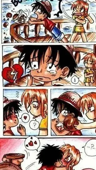 ai character: Nami x luffy background